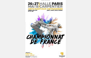 CHAMPIONNAT DE FRANCE COMBAT AMV (TOUS STYLES) CADETS À JUNIORS  Halle CARPENTIER (Paris 13è)